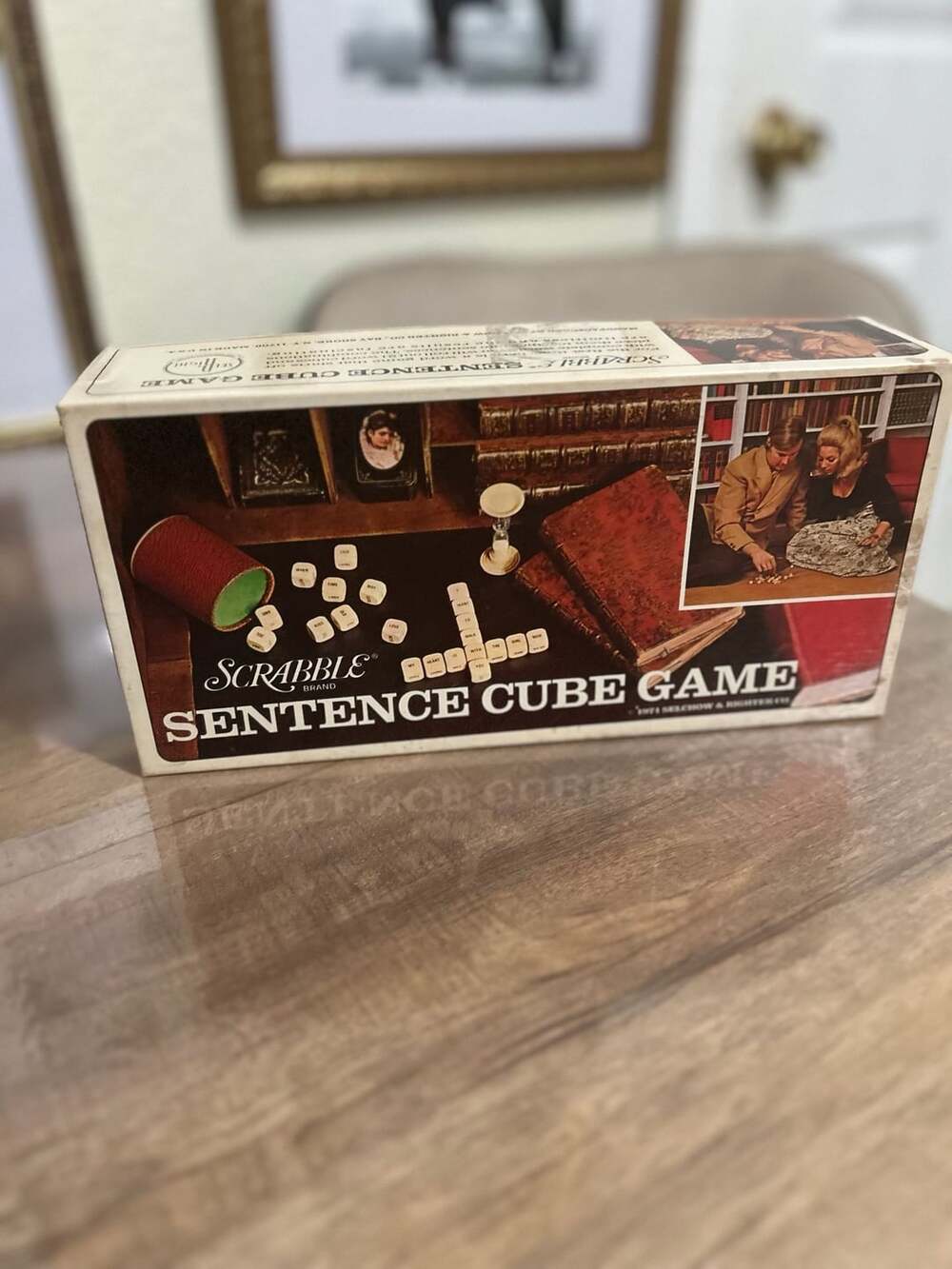 Vintage 1971 Scrabble Sentence Cube Game No. 96 Selchow & Righter